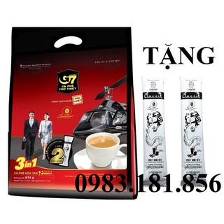 Tặng 2 gói classic- Cà phê hòa tan G7 3in1 bịch 50 gói*16g(có tem xác thực)