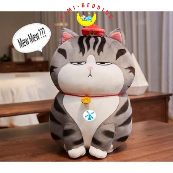 Gấu bông con mèo hoàng thượng - Mèo bông béo, cute, khổng lồ, giá rẻ kích thước 40cm, 50cm, 70cm và 90cm– Timibedding