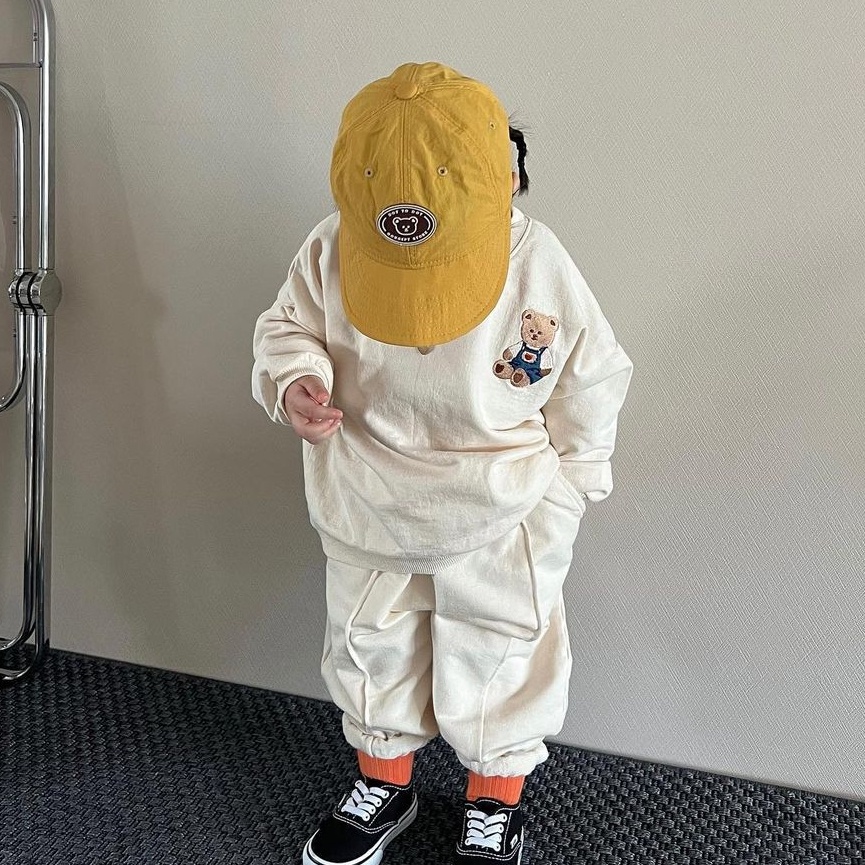 Bộ Áo Sweater Dài Tay In Hoạt Hình Phối Quần Dài Thời Trang Thu Đông Cho Bé Sơ Sinh 0-3 Tuổi