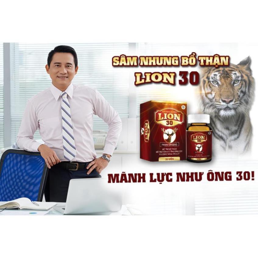 Sâm Nhung Bổ Thận Lion 30 - Hỗ trợ Tăng Cường Chức Năng Sinh Lý - Giảm Triệu Chứng Tiểu Đêm, Tiểu Nhiều Lần