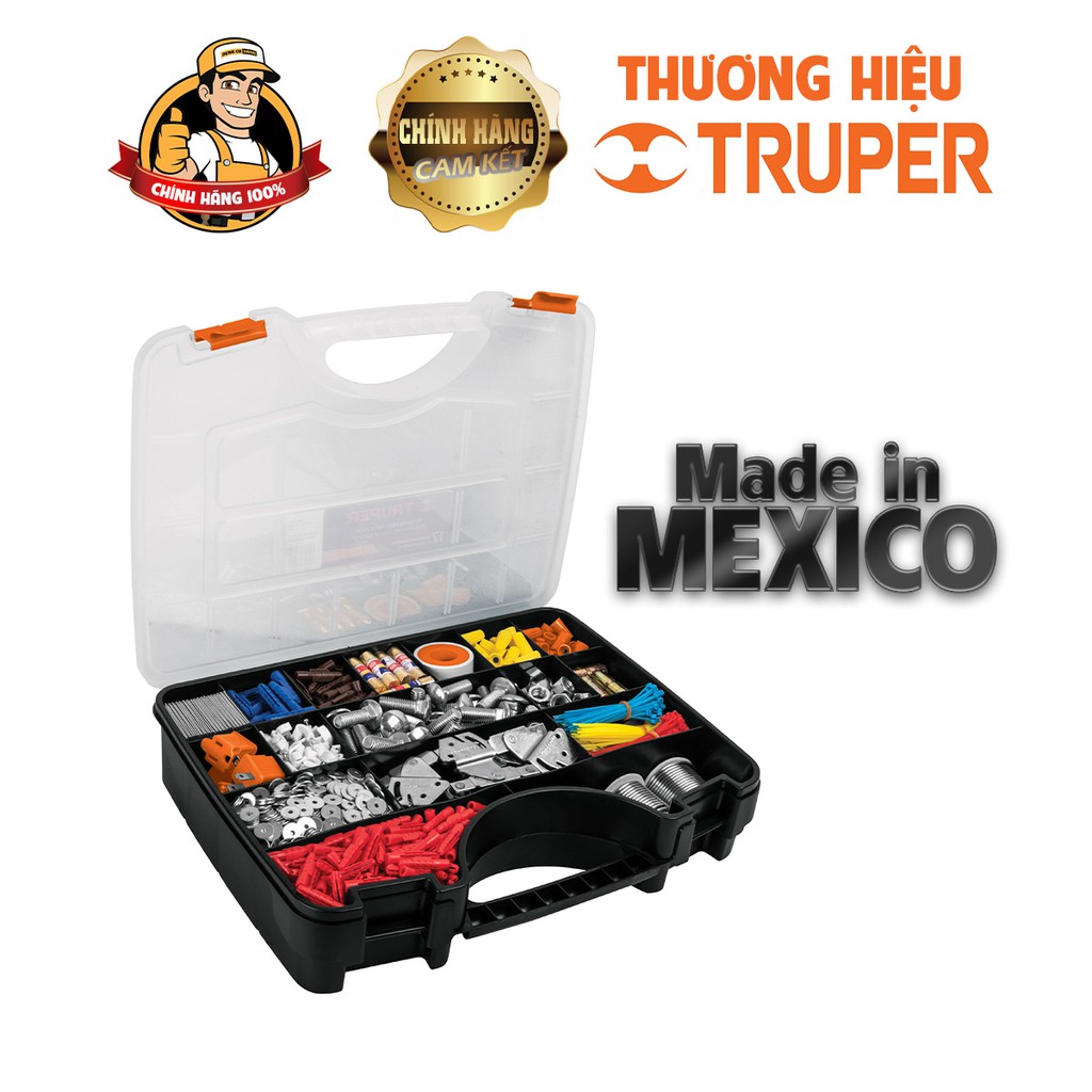 Hộp nhựa đựng đồ,Hộp đựng đồ nghề,Thùng nhựa đựng đồ 17in Truper org-17x