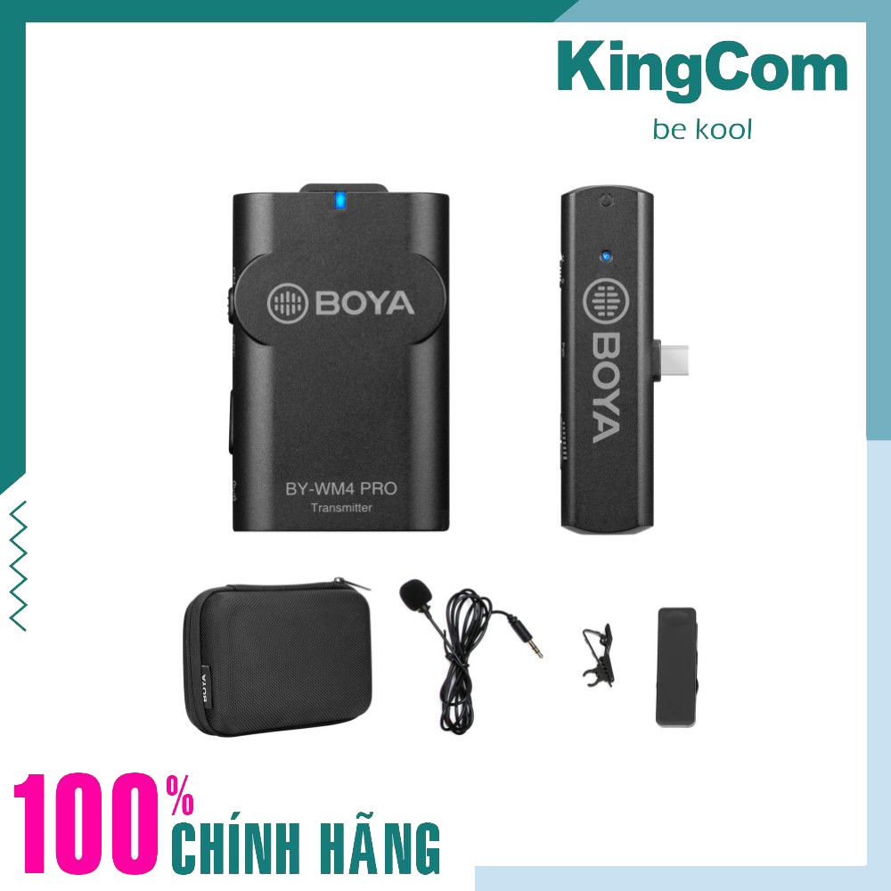 Micro thu âm không dây cho điện thoại Android cổng chuẩn Type-C BOYA WM4 PRO K5