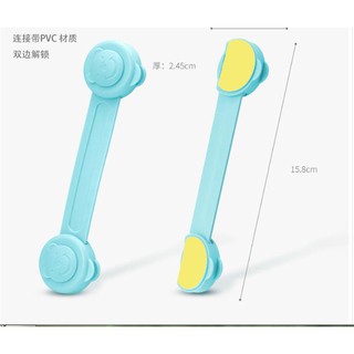 Combo 2 khóa tủ lạnh loại dài / Hình thú