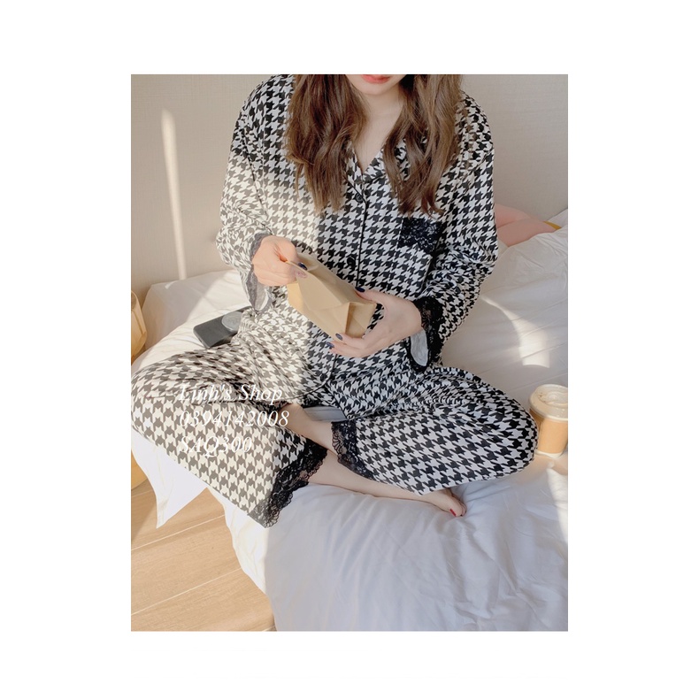 Bộ Bầu Sau Sinh Dài Tay Ở Cữ Cho Bé Bú SAQ300 Chất Dày Mặc Thu Đông