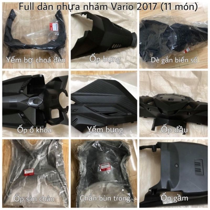Nhựa Nhám Vario 125 & Click 125 (2015-2017) Chính Hãng Honda