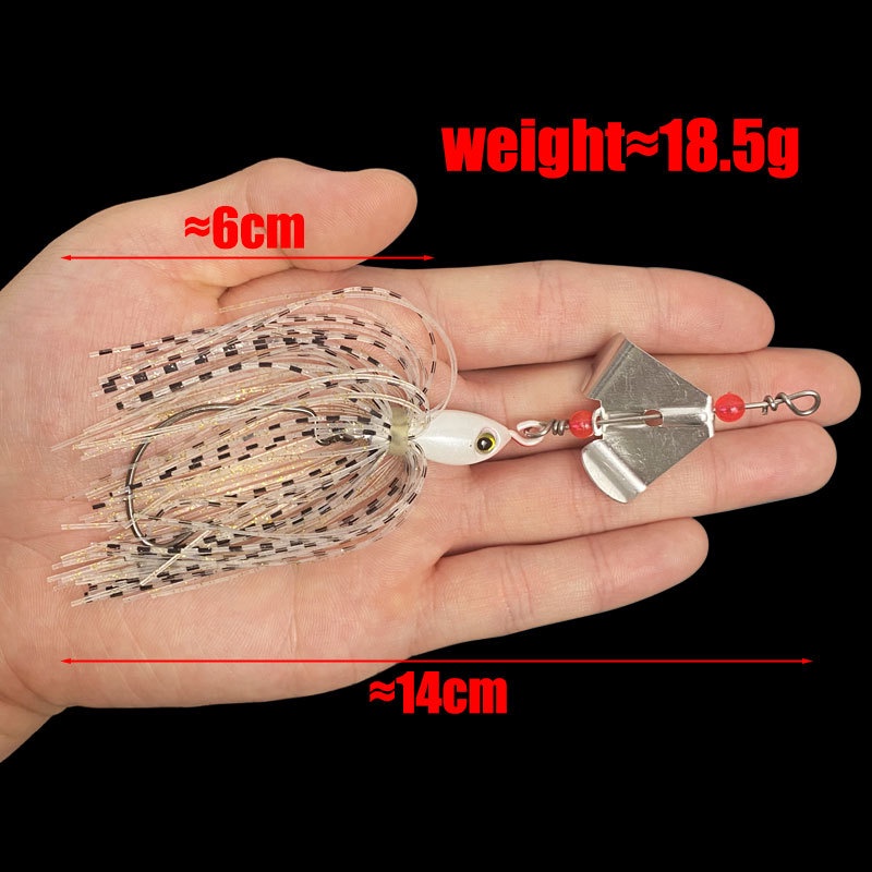 1 Mồi Giả Câu Cá 14cm 19g Mồi câu đầy màu sắc，Mồi câu có thể xoay Mồi câu có lông