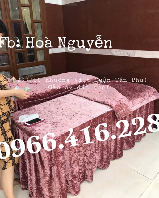 Ga trãi giường spa