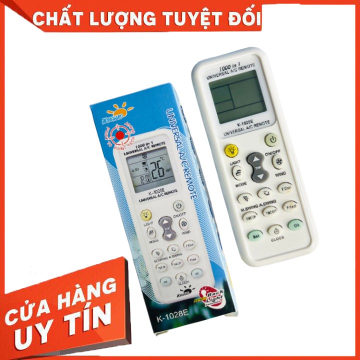 Điều khiển điều hòa, máy lạnh Universal đa năng K-1028E