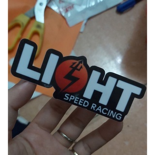 Combo 2 tem decal dán xe nón chữ light dán xe nón giá rẻ