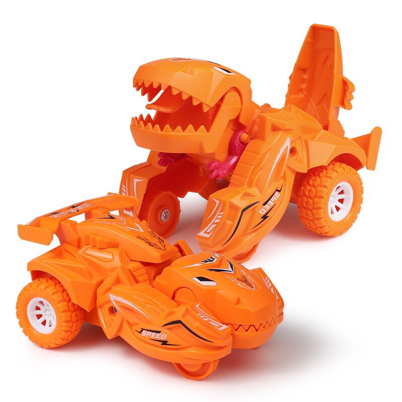 Ô Tô Biến Hình Khủng Long Cao Cấp  -    Nhựa ABS Chắc Chắn Kích Thước 8 cm*5.5 cm*12 cm