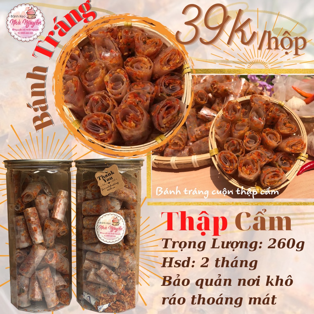 [Mã GROSALE giảm 10% đơn 150K] BÁNH TRÁNG CUỘN THẬP CẨM LON PET
