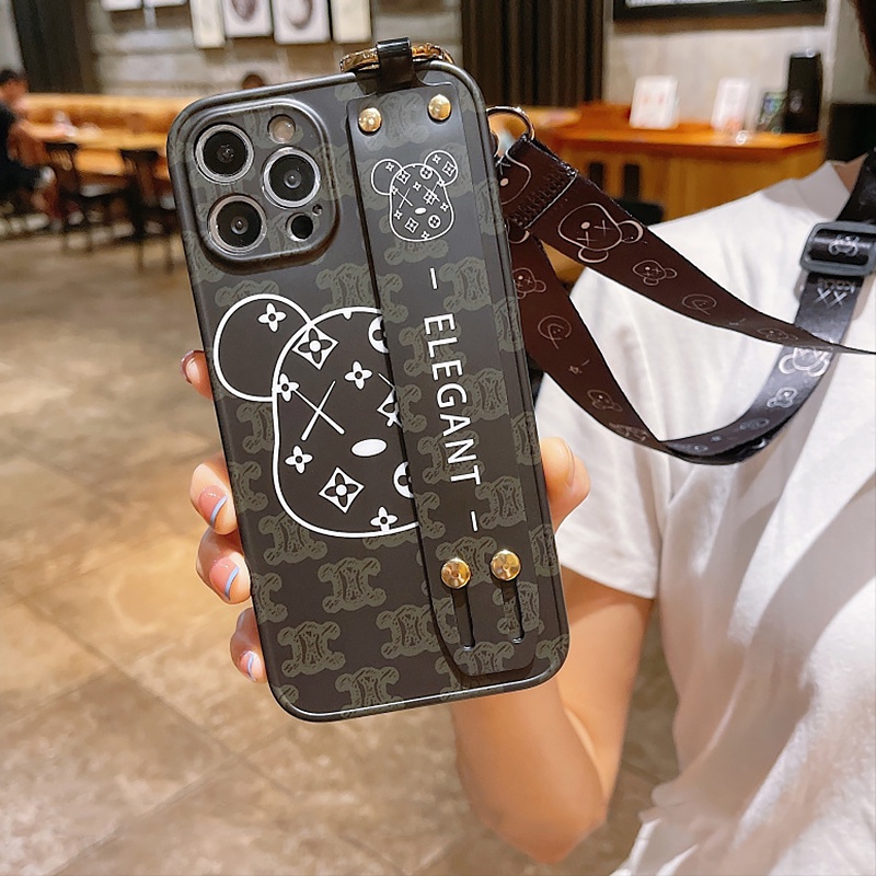 Ốp Điện Thoại tpu Dẻo Họa Tiết Hoạt Hình Chú Gấu Dễ Thương Chống Rơi Cho iphone 15 14 13 12 11 pro max 15 plus