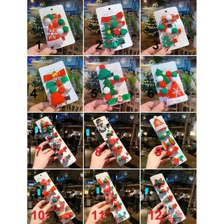 Set 5 kẹp tóc noel cho bé