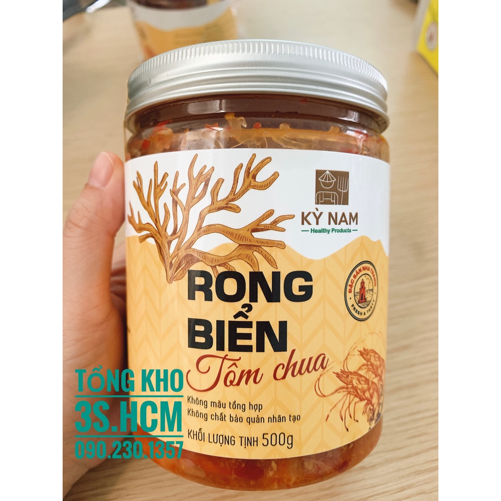RONG BIỂN TÔM CHUA hiệu Kỳ Nam đặc sản Nha Trang - Khánh Hòa hũ 300gr / 500gr