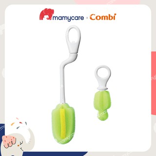 Cọ rửa bình sữa và phụ kiện bình, núm ty Combi tay cầm xoay 360 độ tiện ích - MAMYCARE