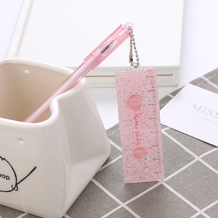 Bút Mực gel Màu Đen Mặt Dây Treo Dễ Thương Sáng Tạo Cho Học Sinh