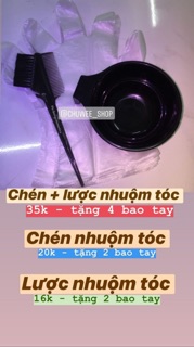 Chén lược nhuộm tóc - Dụng cụ nhuộm tóc