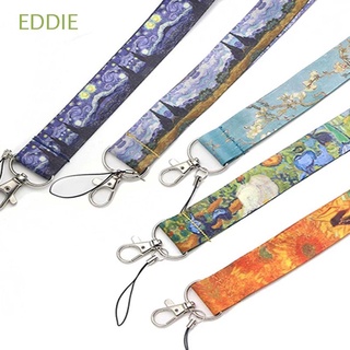 EDDIE Cute Van Gogh Lanyard Gifts Neck Strap Mobile Phone Straps Art Series Cell Phone Decoration ID Card Mobile Phone accessories Phone Pendant Badge Holder Webbing Hang Rope