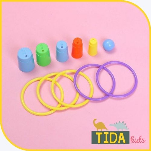 Ném Vòng Vào Trụ ⚡ HOT TREND ⚡ Đồ Chơi Tăng Cường Khả Năng Tập Trung, Kiên Nhẫn Cho Bé, Đồ Chơi Giải Trí TIDA KIDS SHOP