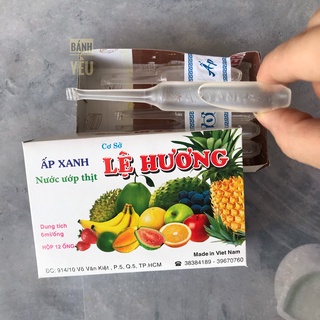 Ấp Xanh Lệ Hương-Nước ướp thịt, làm lạp xưởng HỘP NGUYÊN 12 ống - PL186A