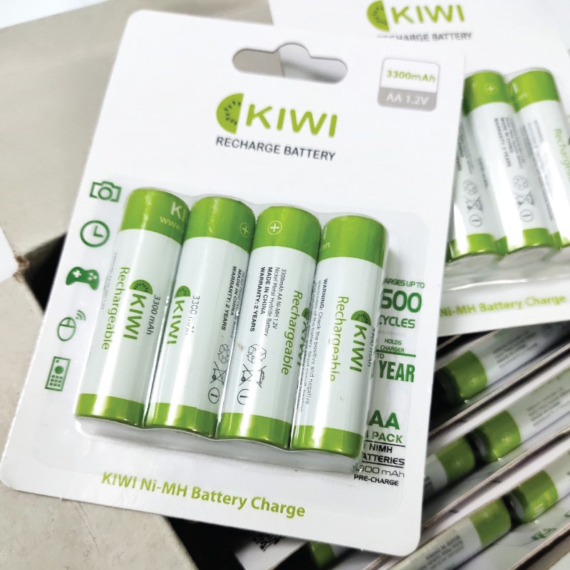 Pin sạc Kiwi Ni-MH AA 3300mAh Rechargeable hàng chính hãng