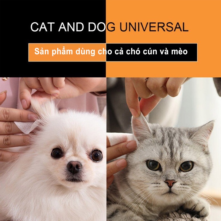 Bông Lau Vệ Sinh Tai Cho Chó Mèo Thú Cưng #MintPet