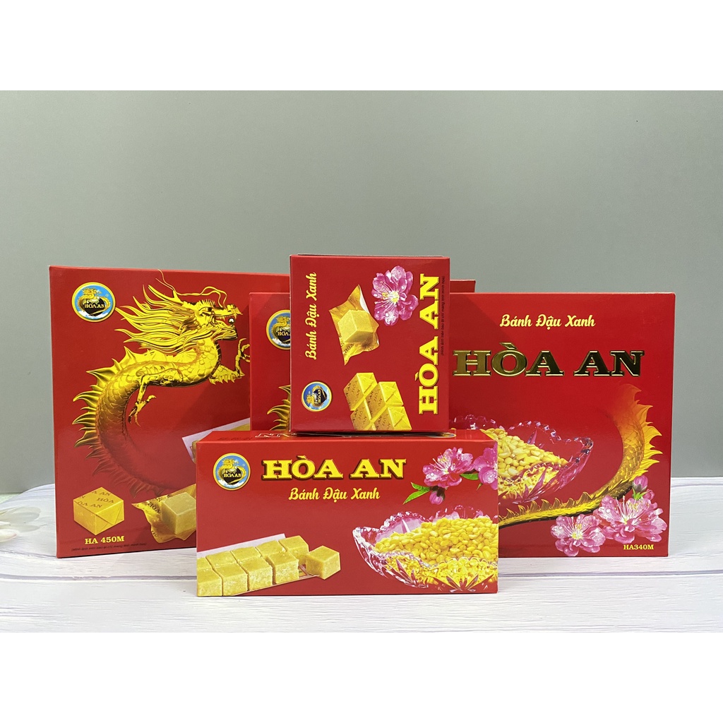 Bánh Đậu Xanh Hòa An Đặc Sản Hải Dương 100g/200g/320g/450g Hàng Chính Hãng- Thơm Ngon Bổ Dưỡng