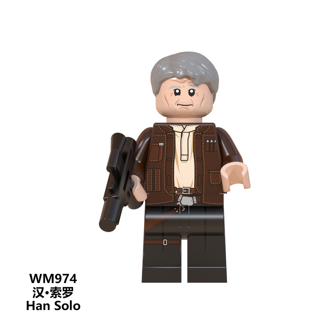 Star War Minifigures Các Mẫu Nhân Vật C-3PO Ben Skywalker Tarfful Han Solo Paz Vizla Luke Obi-wan Palpatine WM6091