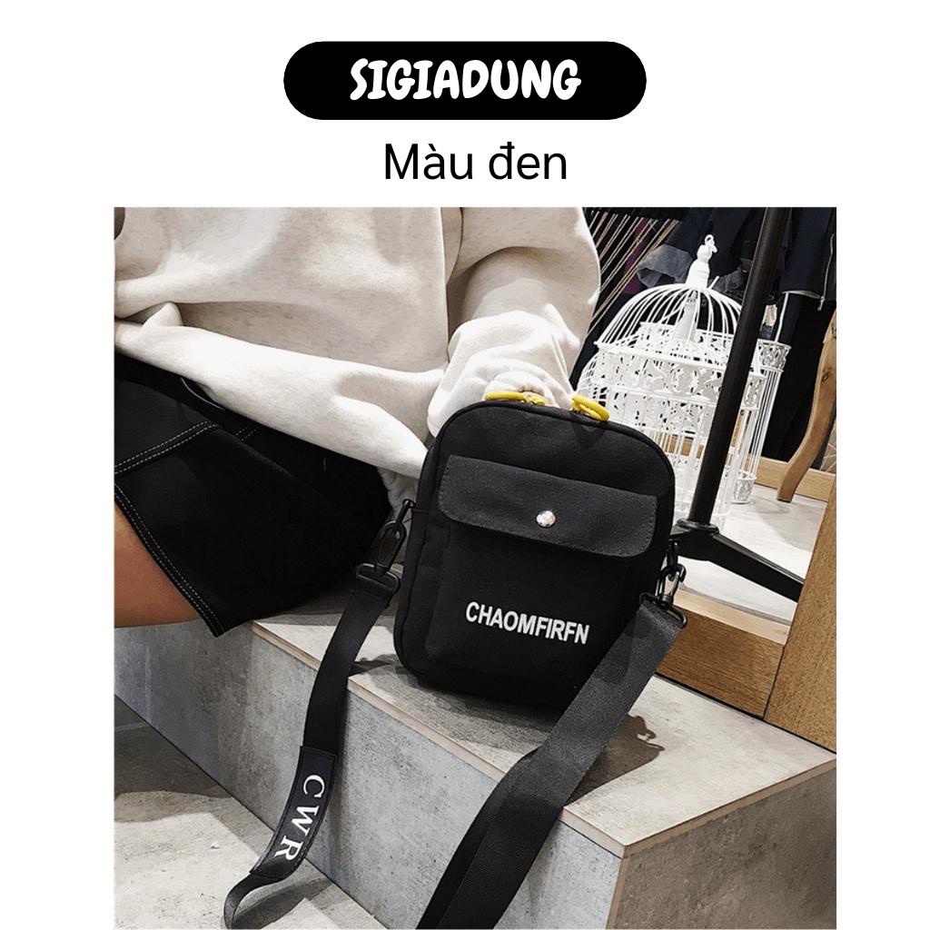 [SGD] Túi Tote Đeo Chéo - Túi Xách Vải Canvas Đẹp Đi Chơi Thời Trang Hàn Quốc Chaomfirfn 8274