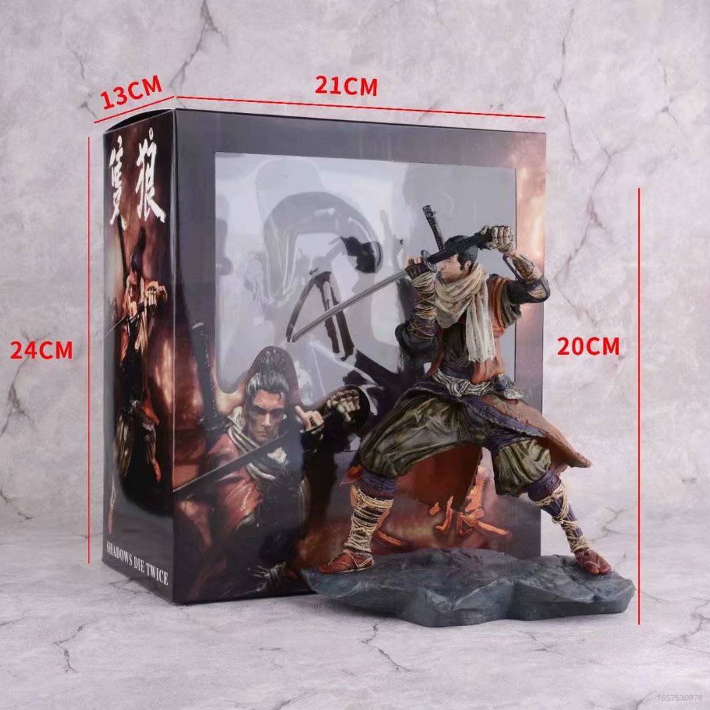 Đồ trang trí Đồ Chơi Nhân Vật Sekiro Shadows Dies Die Twice Wolf 20cm Dành Cho Trẻ
