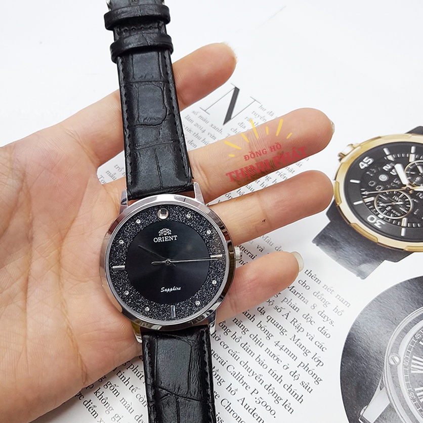 Đồng Hồ Nam ORT Dây Da Kính Sapphire Chống Nước