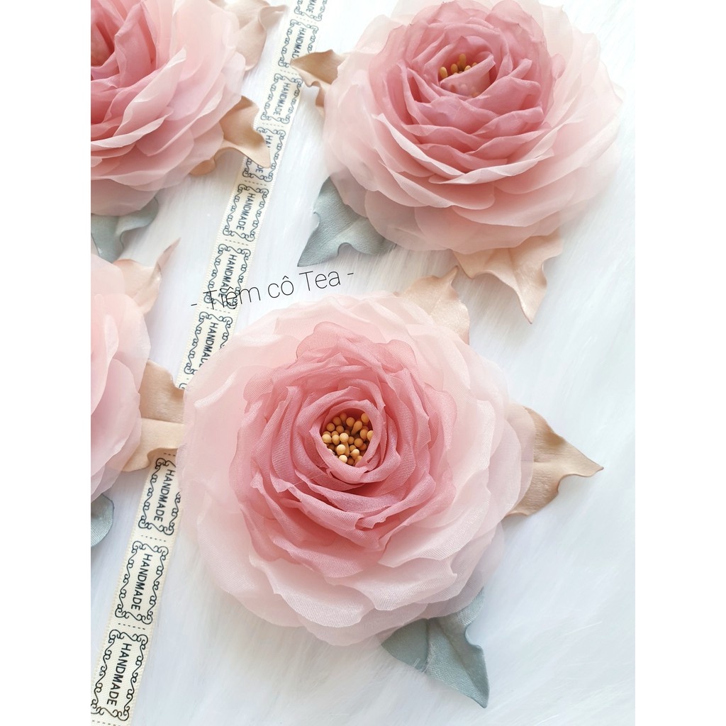 Hoa cài áo handmade cao cấp ghim cài áo dài tag hoa cài áo váy vest phụ kiện ghim cài áo đẹp- HOA CÀI ÁO CÔ TEA