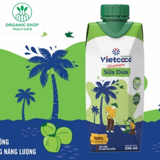 Thùng 12 hộp Sữa dừa hữu cơ Vietcoco 330ml, Organic Shop- Truly cafe