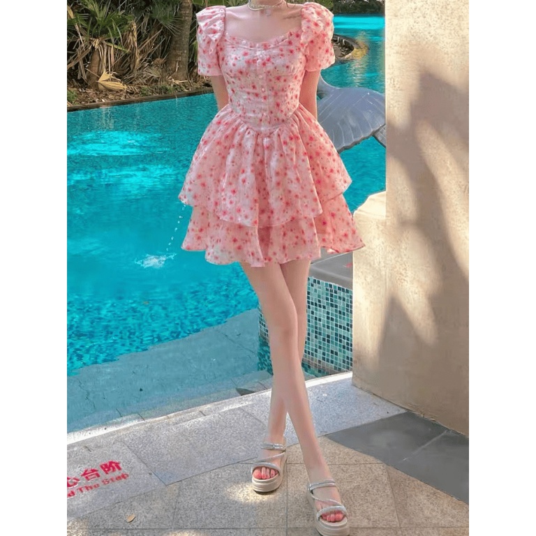 (Free ship) Hàng Quảng Châu Siêu HOT Đây-- Đầm Voan Kiếng Tơ Kiểu Dáng Tiểu Thư Siêu Dễ Thương UP HHP Fashion