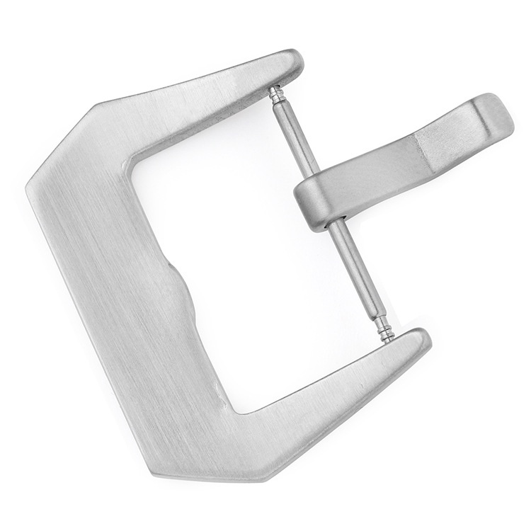 [Phụ kiện đồng hồ] Khóa đồng hồ MS07 thép không gỉ dùng cho dây da SIZE 18  20 22 24mm (Màu Đen-Màu Bạc)