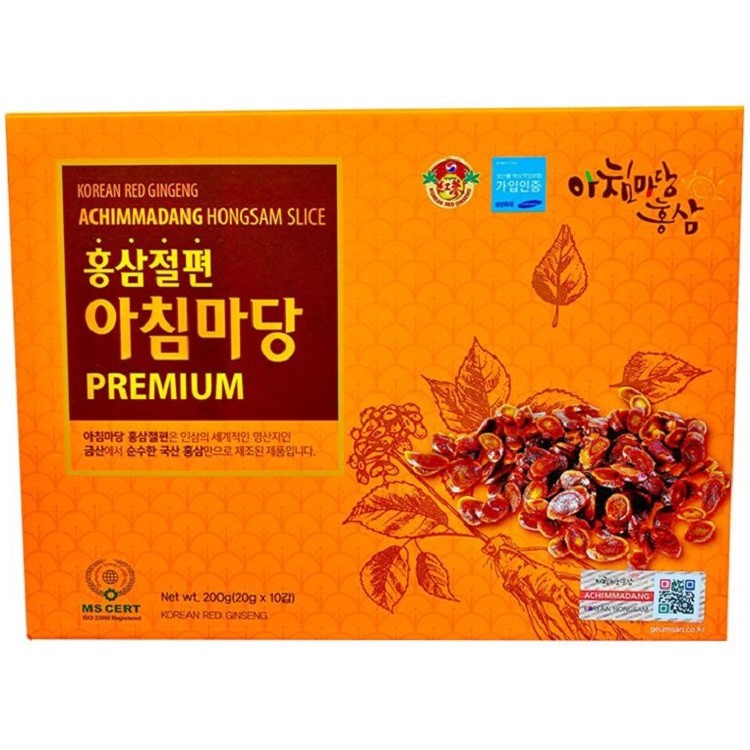 [ Hàng Chuẩn ] Hồng Sâm Lát Tẩm Mật Ong Achimmadang Premium Hàn Quốc, Hộp 200g, Giúp Bồi Bổ, Nâng Cao Sức Khỏe