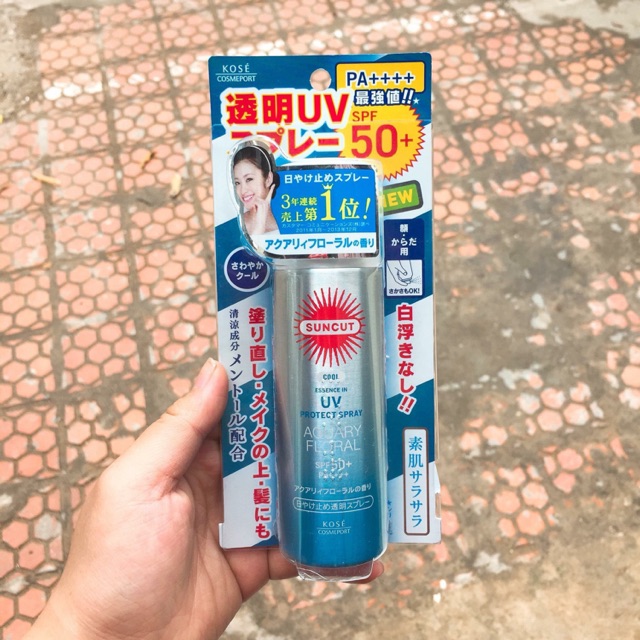 Kem chống nắng dạng xịt Kose Suncut UV Protect Spray