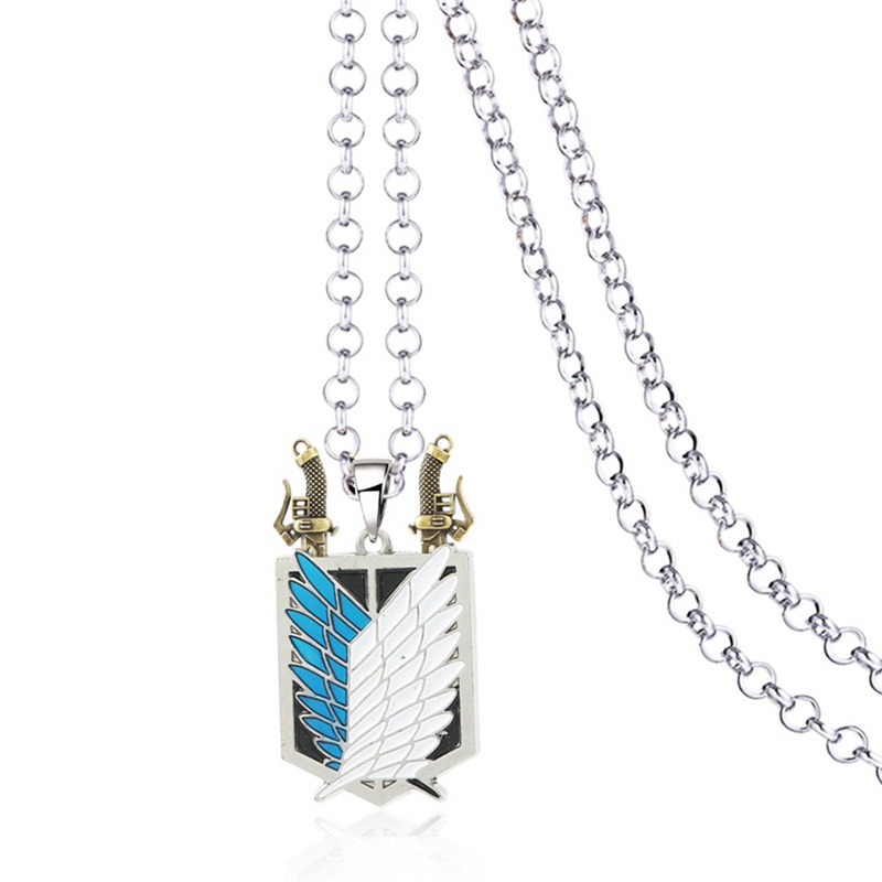 Vòng cổ Mặt Đôi Cánh Phong Cách Phim Attack On Titan