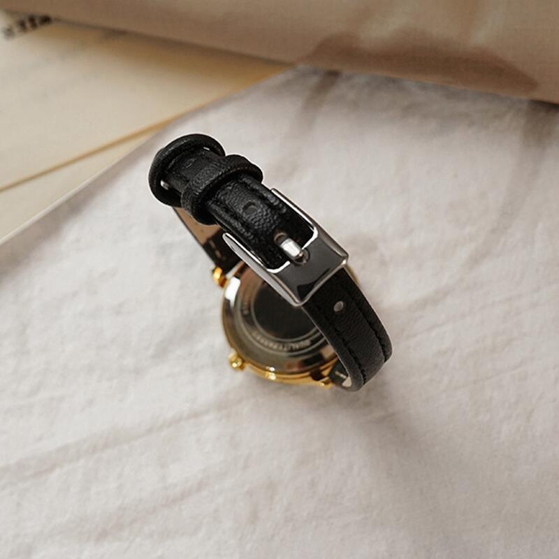 Đồng hồ Quartz nữ dây da mặt tròn thời trang