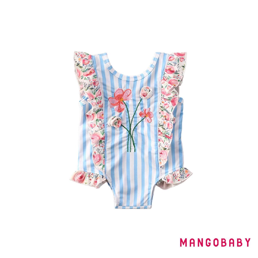 ♬MG♪-Toddler Baby Girl Swimwear Floral &amp; Mermaid Swimsuit Bathing Suit Beachwear 1-7Y