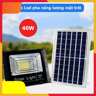 Đèn led năng lượng mặt trời ⚜️freeship⚜️đèn led pha năng lượng mặt trời 40w baba