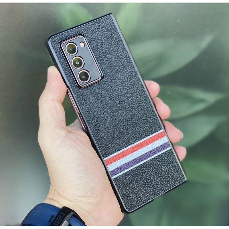 ốp lưng da samsung Z FOLD 2 / Z FOLD2 kẻ ngang cờ newyork chuẩn xịn