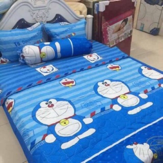 BỘ CHĂN GA GỐI COTTON POLY DOREMON