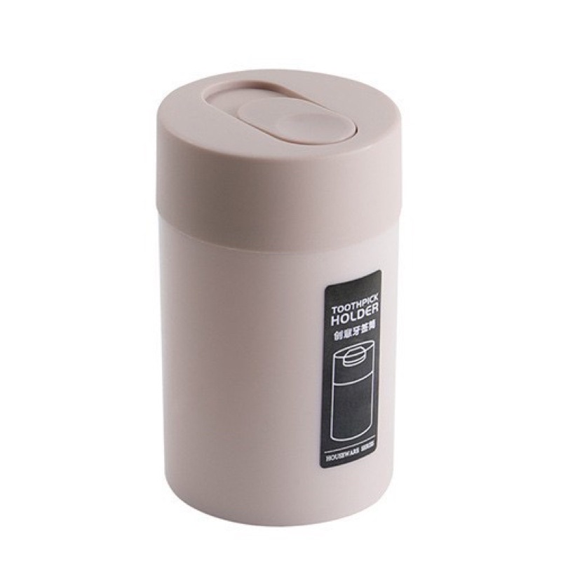 Lọ đựng tăm, đựng tiêu nắp bật, làm bằng nhựa cao cấp 801