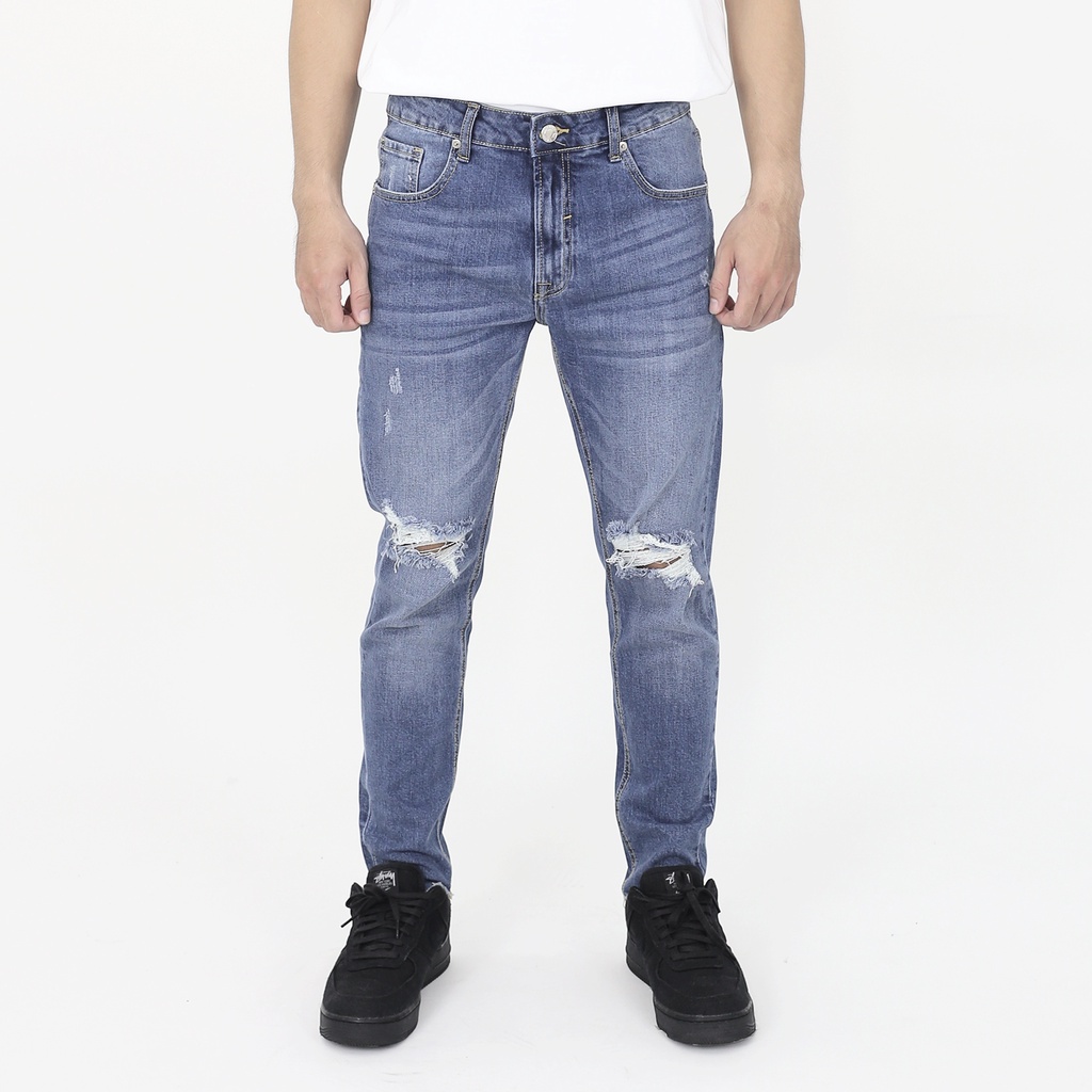 Quần NOWSAIGON Distressed Stretch Skinny Jeans - Local Brand Chính Hãng