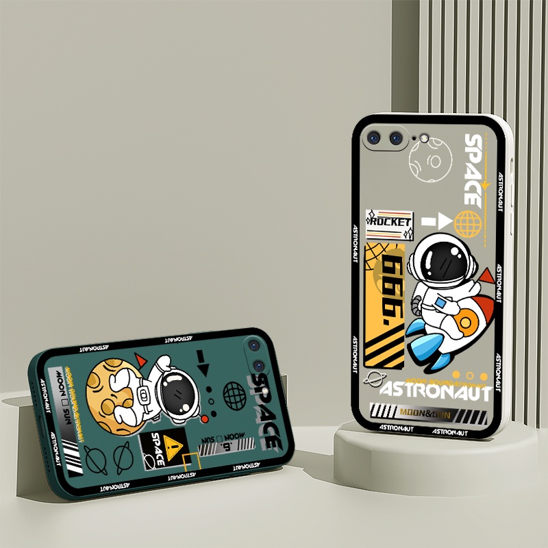 Ốp Điện Thoại silicon mềm ốp lưng phi hành gia Nasa thích hợp cho iphone 6 6s 7 8 plus