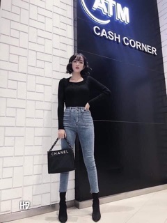 QUẦN JEAN CẠP CAO HACK CHÂN