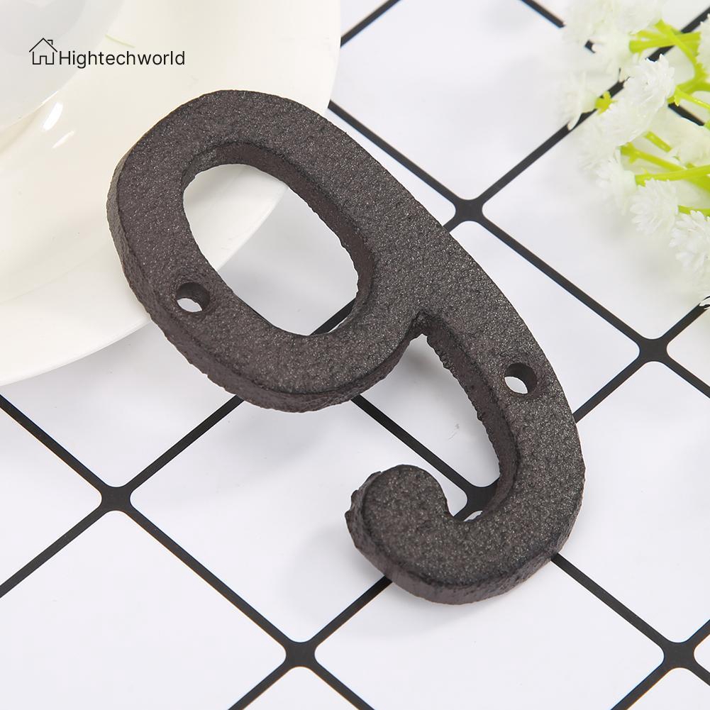 Biển số kim loại trang trí tường nhà và quán cà phê thiết kế tiện dụng