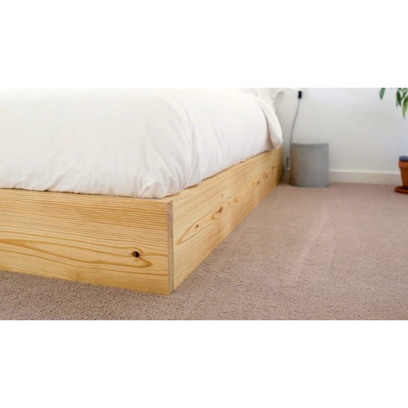 Giường ngủ Bệt Nhật Bản gỗ Thông Nhập Khẩu kích thước 1M6