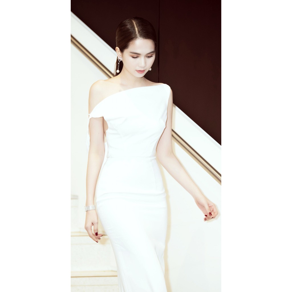 [Shop Đầm Đẹp - Hàng Y Hình] Đầm Dạ Hội Sang Trọng Thiết Kế Trễ Vai Hở Lưng Tôn Dáng | BigBuy360 - bigbuy360.vn